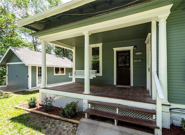 506 E Ashley St, Siloam Springs, AR 72761 - view of porch