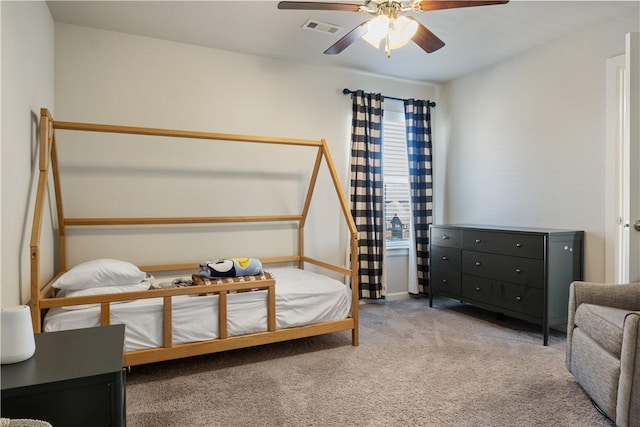 1735 W Whitney Ln, Rogers, AR 72758 - bedroom featuring carpet and a ceiling fan
