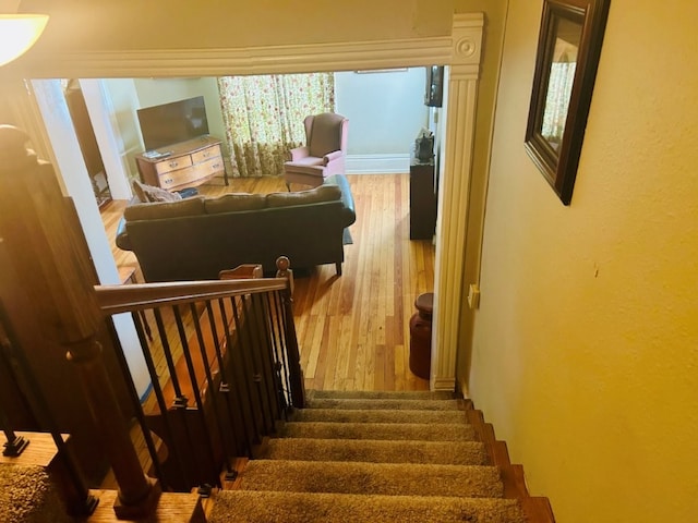 1016 S 4th St, Rogers, AR 72756 - stairway with wood finished floors