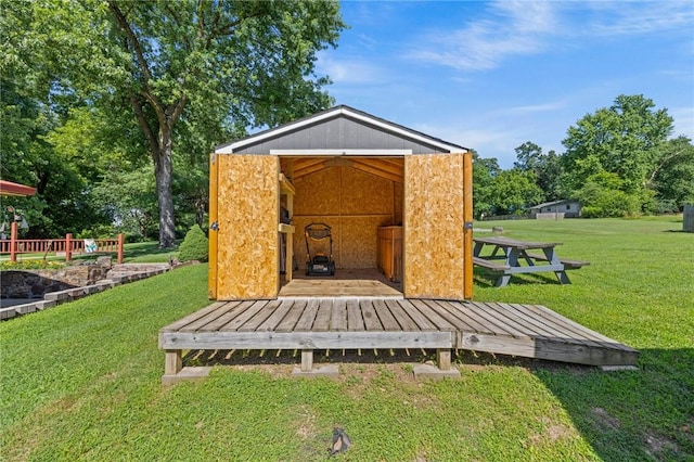 142 N Maple St, Cave Springs, AR 72718 - view of shed with view of wooded area