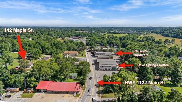 142 N Maple St, Cave Springs, AR 72718 - aerial view of a forest