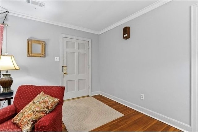 1107 S 20th St, Fort Smith, AR 72901 - living area with crown molding and wood finished floors