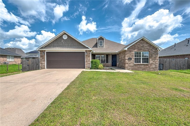 640 Spur Ln, Centerton, AR 72719 - view of front facade with an attached garage, concrete driveway, and brick siding