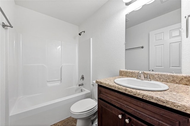 640 Spur Ln, Centerton, AR 72719 - full bathroom with vanity, shower / washtub combination, and a textured wall