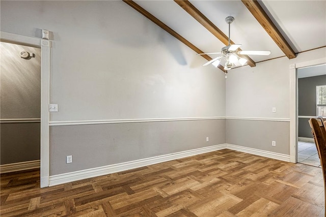3310 Colton Dr, Springdale, AR 72762 - spare room featuring ceiling fan and baseboards