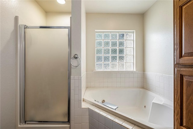 3310 Colton Dr, Springdale, AR 72762 - full bathroom featuring a stall shower and a jetted tub