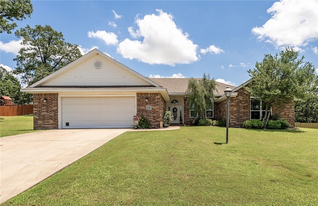 146 Horizon Ln, Alma, AR 72921 - ranch-style home featuring brick siding, a garage, and concrete driveway