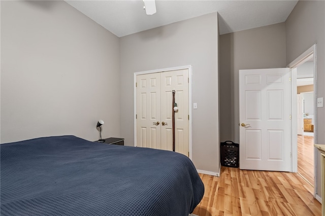 146 Horizon Ln, Alma, AR 72921 - bedroom featuring light wood-type flooring and ceiling fan