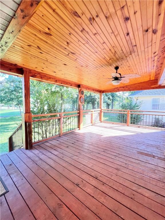 6 Hillcrest Dr, Holiday Island, AR 72631 - view of wooden terrace