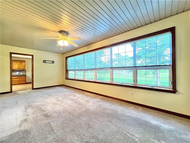 6 Hillcrest Dr, Holiday Island, AR 72631 - spare room with light colored carpet and ceiling fan