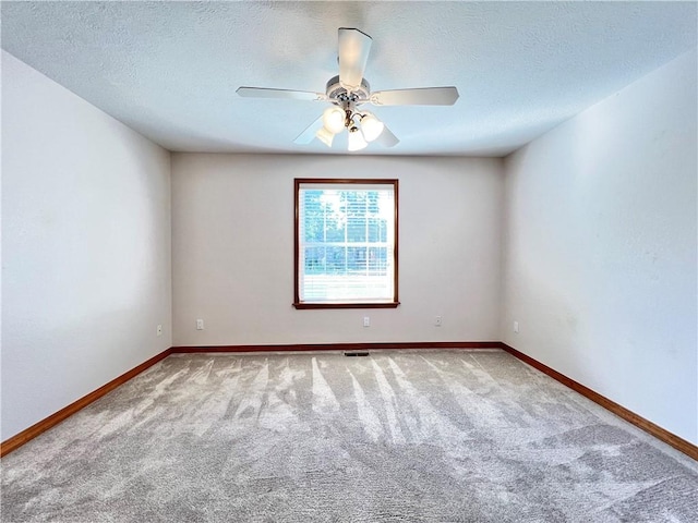 6 Hillcrest Dr, Holiday Island, AR 72631 - carpeted spare room with ceiling fan and a textured ceiling