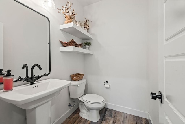 1251 Bootleg Rd, Centerton, AR 72719 - bathroom featuring toilet and wood finished floors