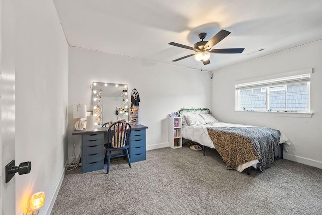 1251 Bootleg Rd, Centerton, AR 72719 - carpeted bedroom featuring baseboards and a ceiling fan
