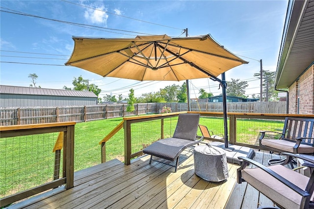 1303 W Pine St, Rogers, AR 72758 - wooden terrace with a fenced backyard