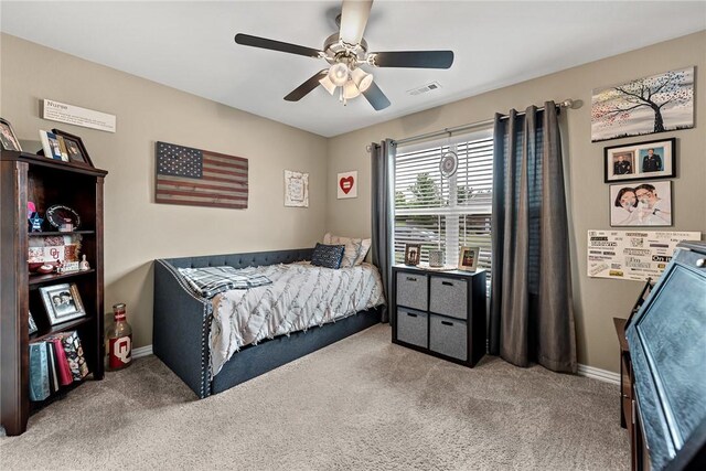 477 Caballo St, Farmington, AR 72730 - bedroom featuring carpet and a ceiling fan