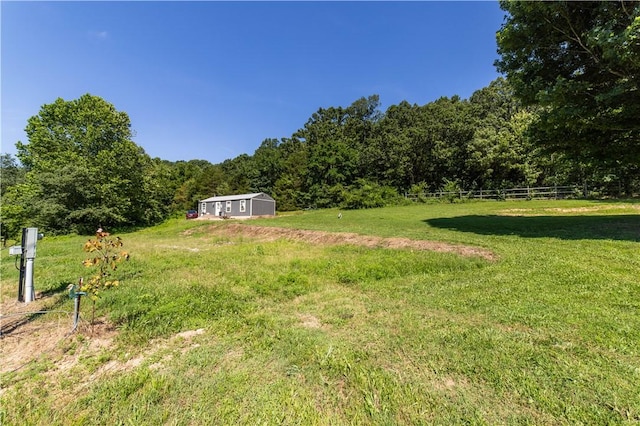21569 Sibley Rd, Sulphur Springs, AR 72768 - view of yard with a wooded view and a view of countryside