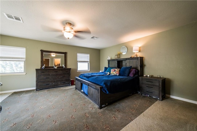 21569 Sibley Rd, Sulphur Springs, AR 72768 - bedroom with carpet floors and ceiling fan