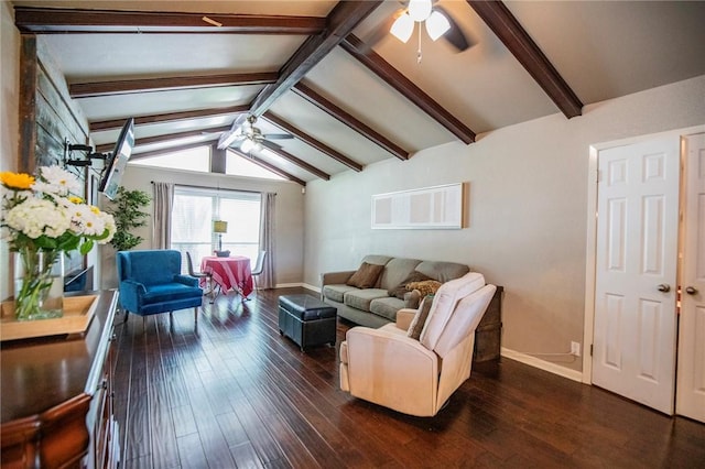 704 NW 8th St, Bentonville, AR 72712 - living area with a ceiling fan and dark wood finished floors