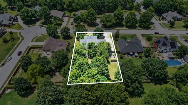 1754 N Hartford Dr, Fayetteville, AR 72701 - aerial overview of property's location featuring nearby suburban area and property parcel outlined