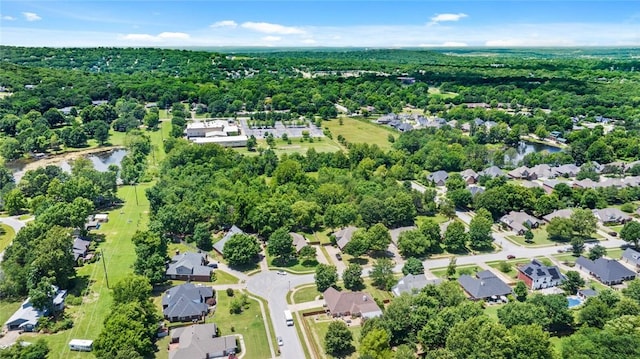 1754 N Hartford Dr, Fayetteville, AR 72701 - aerial view of property's location featuring a large body of water and nearby suburban area
