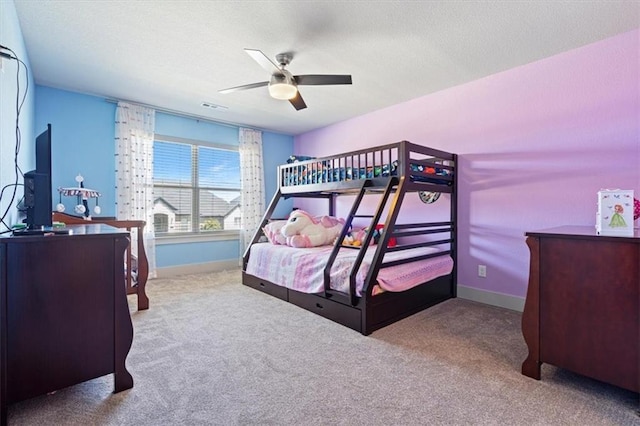 1575 Lake Estates Dr, Springdale, AR 72762 - carpeted bedroom featuring baseboards and ceiling fan