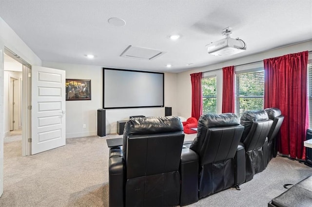 1575 Lake Estates Dr, Springdale, AR 72762 - cinema room with carpet flooring, recessed lighting, and a textured ceiling