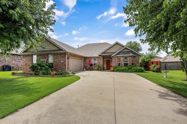 3004 N 16th St, Rogers, AR 72756 - craftsman inspired home featuring brick siding, an attached garage, driveway, and roof with shingles