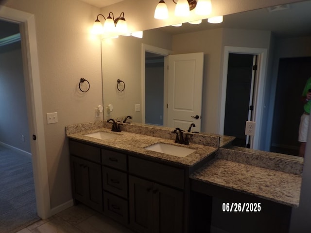 298 S Benchmark Ln, Fayetteville, AR 72704 - full bath with double vanity and baseboards
