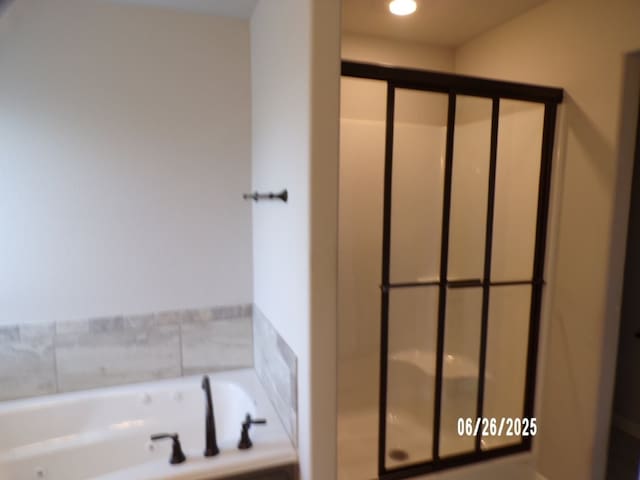 298 S Benchmark Ln, Fayetteville, AR 72704 - full bath with a stall shower and a bath