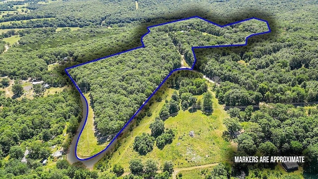 3389 Madison Unit 2405, Huntsville, AR 72740 - aerial overview of property's location featuring property parcel outlined