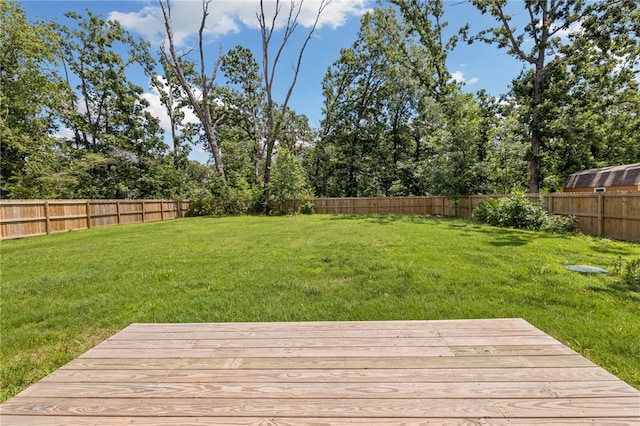 20 Dirleton Dr, Bella Vista, AR 72715 - fenced backyard featuring a deck and view of scattered trees