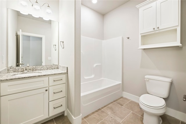 1052 Morra Ave, Tontitown, AR 72762 - full bathroom featuring vanity, shower / tub combination, and tile patterned flooring