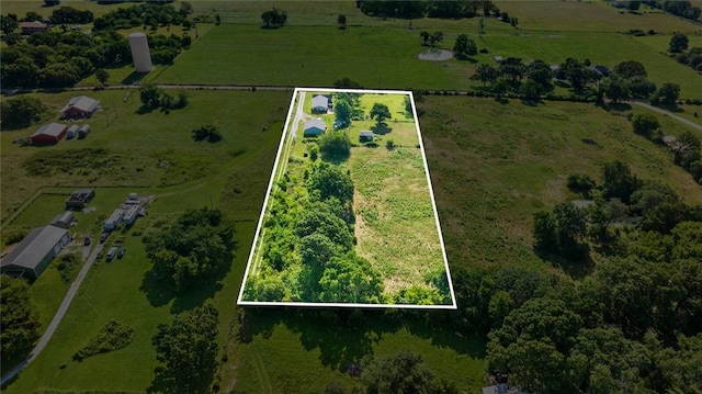 13183 Shady Grove Rd, Gravette, AR 72736 - aerial view of property and surrounding area featuring rural landscape and property boundaries highlighted