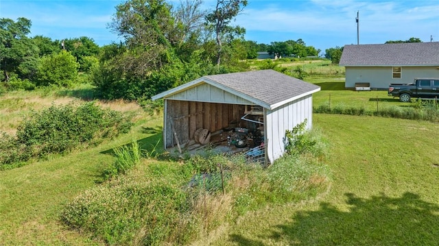 13183 Shady Grove Rd, Gravette, AR 72736 - view of pole building with a lawn