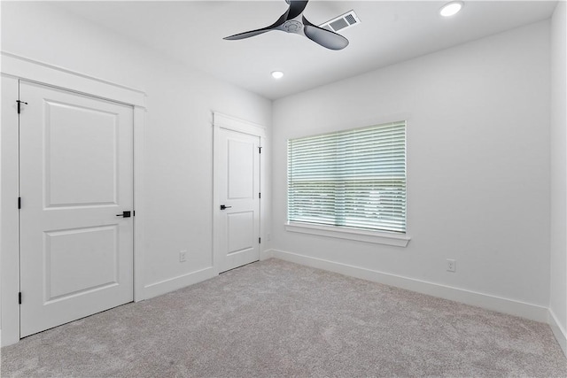 17 Westmorland Dr, Bella Vista, AR 72714 - unfurnished bedroom featuring carpet floors, recessed lighting, and a ceiling fan
