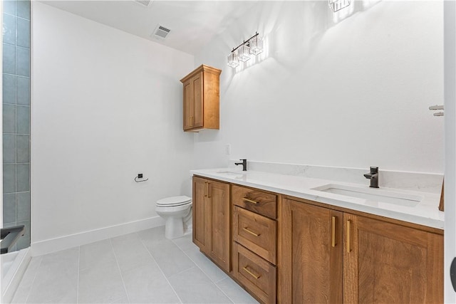127 Overton Dr, Bella Vista, AR 72714 - full bath with double vanity, tile patterned floors, and a shower