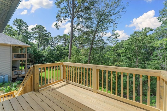 127 Overton Dr, Bella Vista, AR 72714 - wooden terrace with stairs