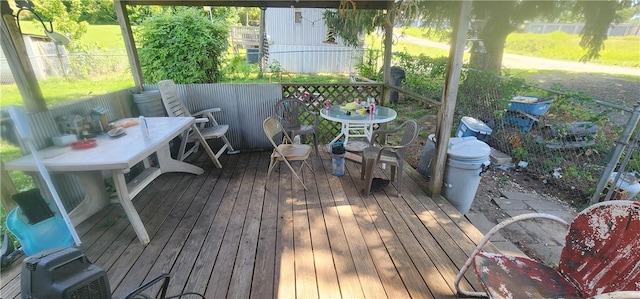 204 Glade St, Marshall, AR 72650 - view of wooden deck
