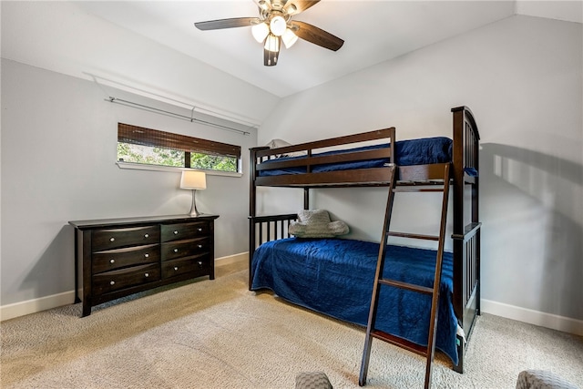 2855 E Hyland Park Rd, Fayetteville, AR 72701 - bedroom with carpet flooring, a ceiling fan, and vaulted ceiling