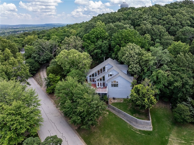 2855 E Hyland Park Rd, Fayetteville, AR 72701 - view from above of property featuring a forest