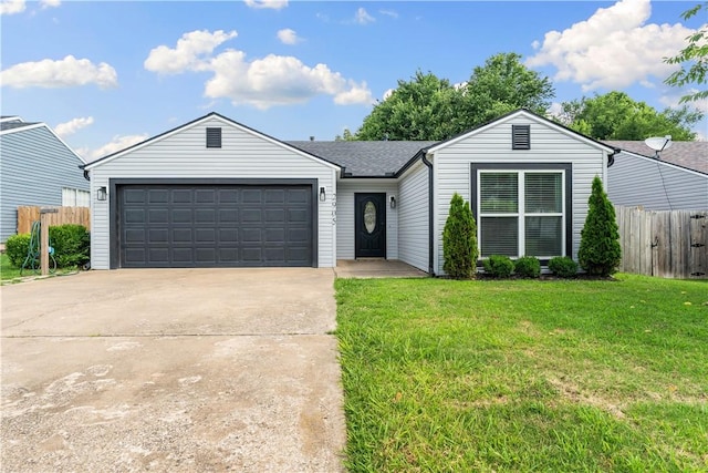 2905 NE 12th St, Bentonville, AR 72712 - single story home with an attached garage, concrete driveway, and a shingled roof