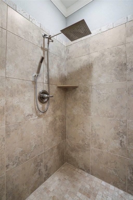 3915 Baltic St, Springdale, AR 72762 - bathroom with tiled shower and crown molding