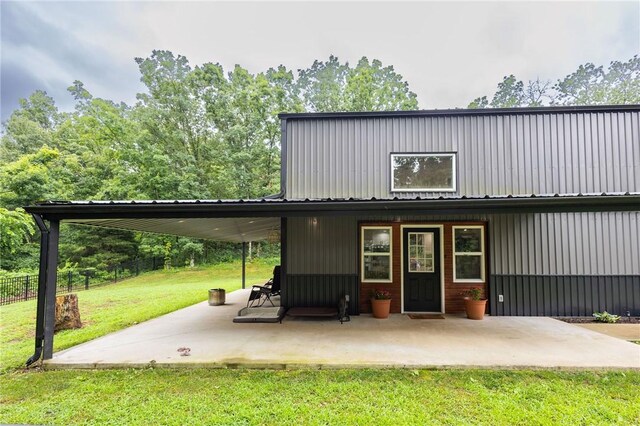 19475 Cotton Ln, Garfield, AR 72732 - view of front of property featuring a patio and a metal roof