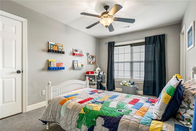 5503 S Turnberry Rd, Rogers, AR 72758 - bedroom with carpet and ceiling fan
