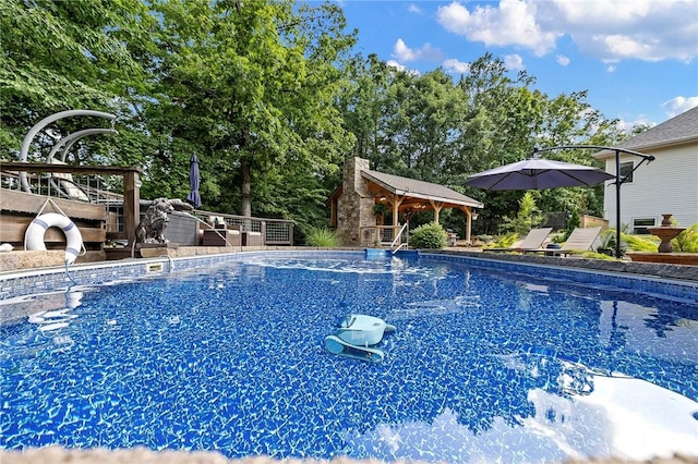 6 Leawood Pl, Bella Vista, AR 72715 - swimming pool with a gazebo