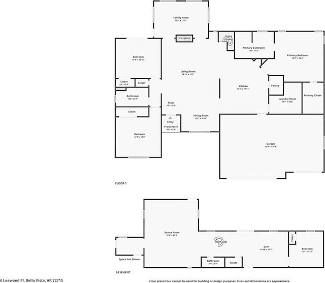 6 Leawood Pl, Bella Vista, AR 72715 - view of property floor plan