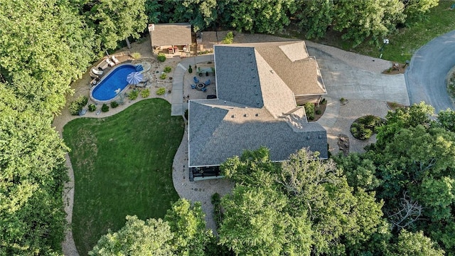 6 Leawood Pl, Bella Vista, AR 72715 - aerial overview of property's location featuring a pool area