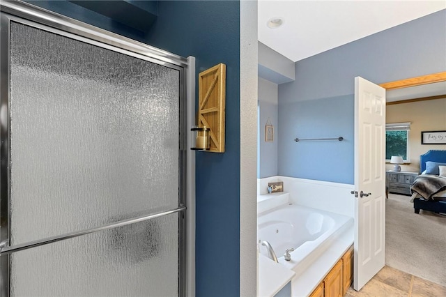6 Leawood Pl, Bella Vista, AR 72715 - full bathroom with a shower stall and a tub with jets