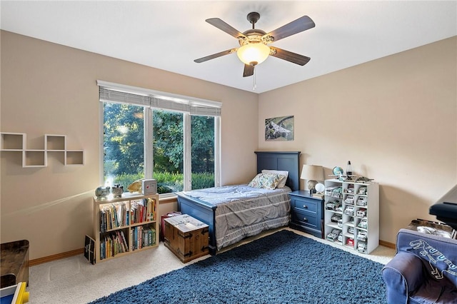 6 Leawood Pl, Bella Vista, AR 72715 - carpeted bedroom with baseboards and ceiling fan