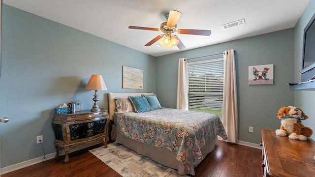 3809 N 2nd Pl, Rogers, AR 72756 - bedroom with wood finished floors and ceiling fan